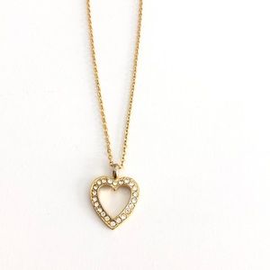 🏅Gold Heart Studded Necklace